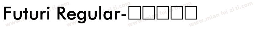 Futuri Regular字体转换
